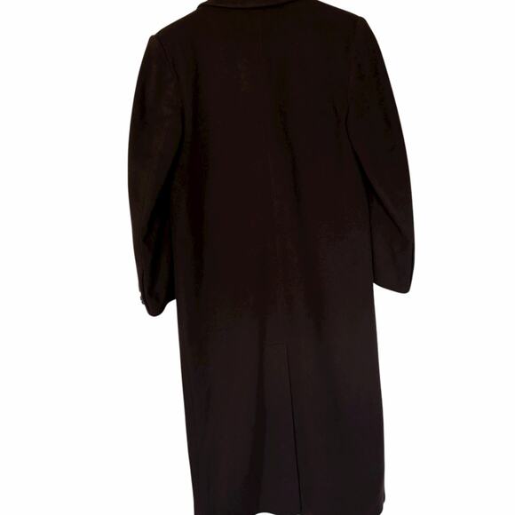 Vintage Women's Wool Camel Hair Trench Coat 6 Brown 80's Union USA Outerwear - Picture 2 of 12